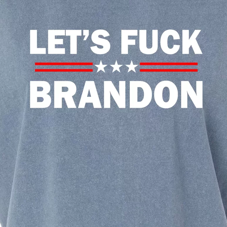 Let's Fuck Brandon Trump Rally Garment-Dyed Women's Muscle Tee