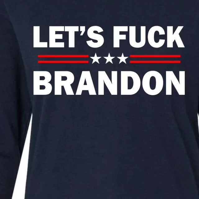 Let's Fuck Brandon Trump Rally Womens Cotton Relaxed Long Sleeve T-Shirt