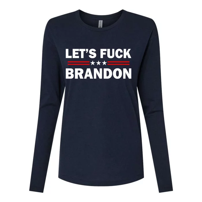 Let's Fuck Brandon Trump Rally Womens Cotton Relaxed Long Sleeve T-Shirt