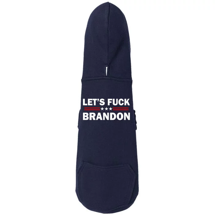 Let's Fuck Brandon Trump Rally Doggie 3-End Fleece Hoodie