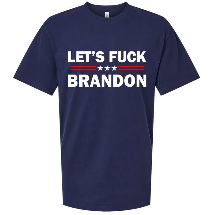 Let's Fuck Brandon Trump Rally Sueded Cloud Jersey T-Shirt