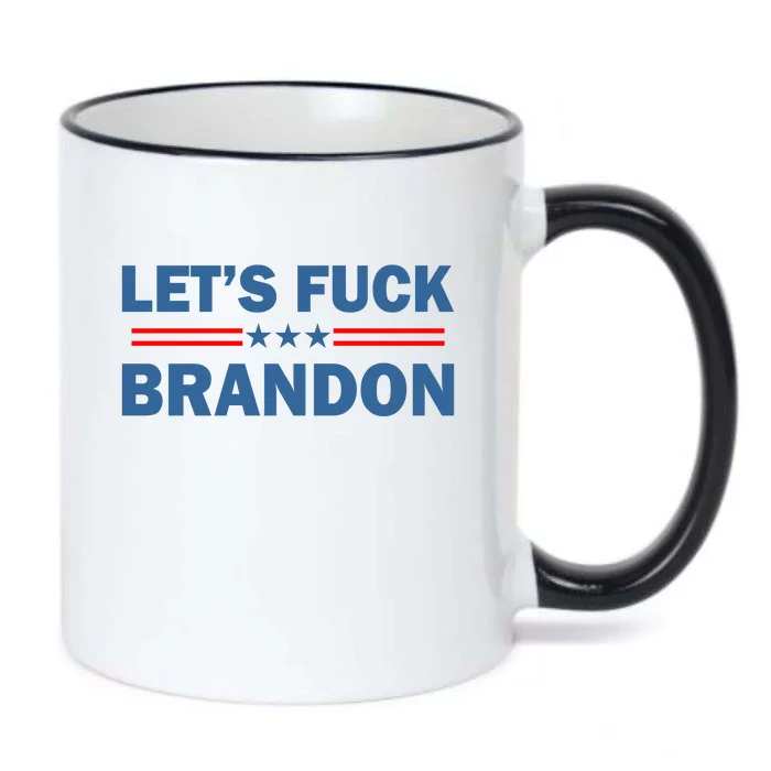 Let's F Brandon Trump Rally Trending Black Color Changing Mug