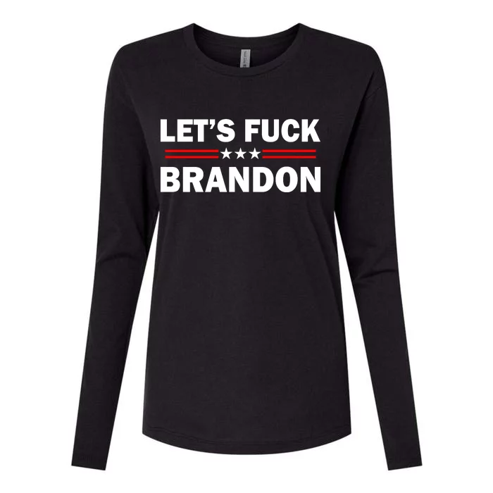 Let's F Brandon Trump Rally Trending Womens Cotton Relaxed Long Sleeve T-Shirt