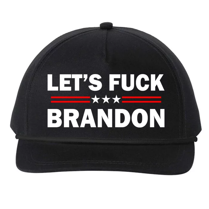 Let's F Brandon Trump Rally Trending Snapback Five-Panel Rope Hat