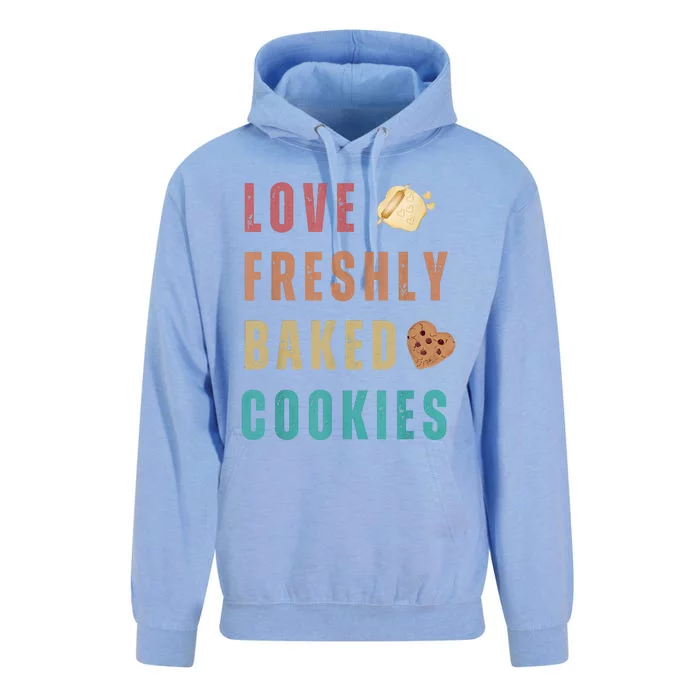 LOVE FRESHLY BAKED COOKIES Unisex Surf Hoodie