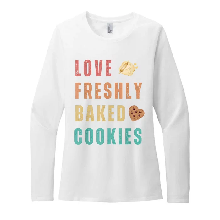 LOVE FRESHLY BAKED COOKIES Womens CVC Long Sleeve Shirt