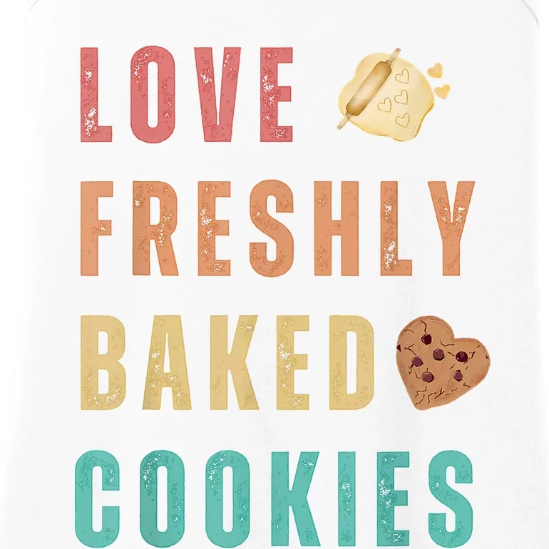 LOVE FRESHLY BAKED COOKIES Ladies Essential Tank