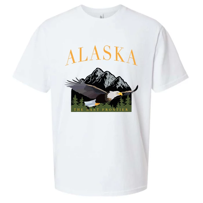 Last Frontier Bald Eagle Alaska Sueded Cloud Jersey T-Shirt