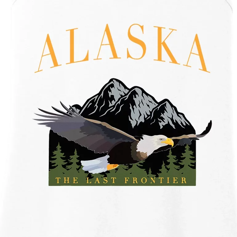 Last Frontier Bald Eagle Alaska Ladies Essential Tank