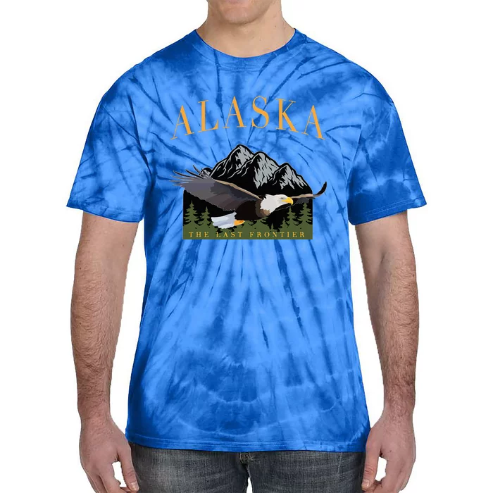 Last Frontier Bald Eagle Alaska Tie-Dye T-Shirt