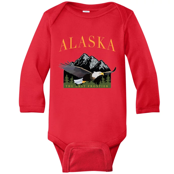 Last Frontier Bald Eagle Alaska Baby Long Sleeve Bodysuit