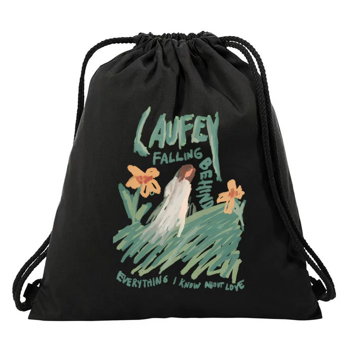 Laufey Falling Behind Everything I Know About Love Drawstring Bag