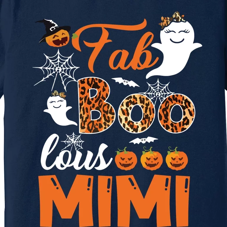 Leopard Fab Boo Lous Mimi Spooky Mimi Halloween Costume Gift Long Sleeve Premium T-Shirt