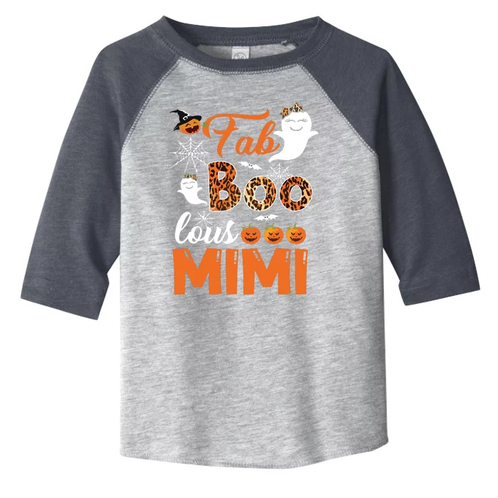 Leopard Fab Boo Lous Mimi Spooky Mimi Halloween Costume Gift Long Sleeve Toddler Fine Jersey T-Shirt