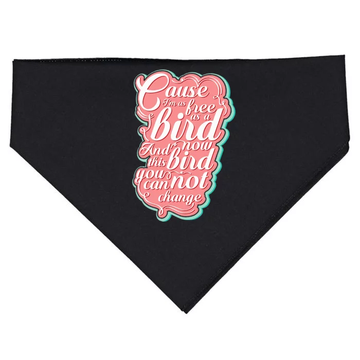 Lyriclyfe F.R.E.E Bird Ronnie Zant Allen Collins USA-Made Doggie Bandana