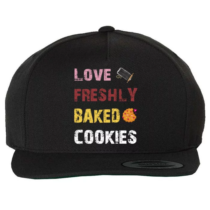 Love Freshly Baked Cookies Cool Gift Wool Snapback Cap