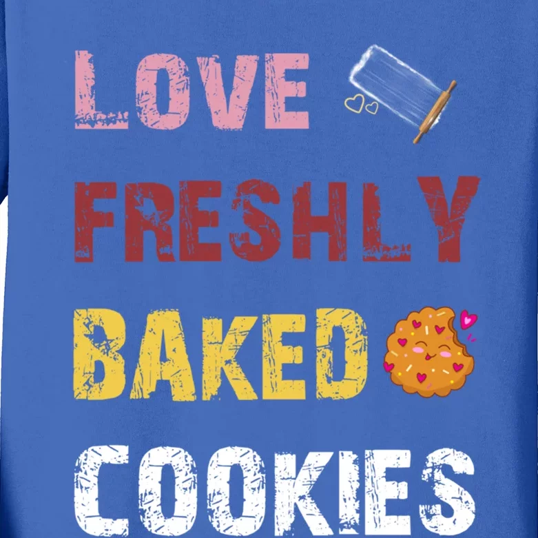 Love Freshly Baked Cookies Cool Gift Kids Long Sleeve Shirt