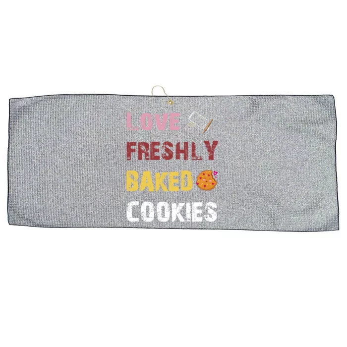 Love Freshly Baked Cookies Cool Gift Large Microfiber Waffle Golf Towel