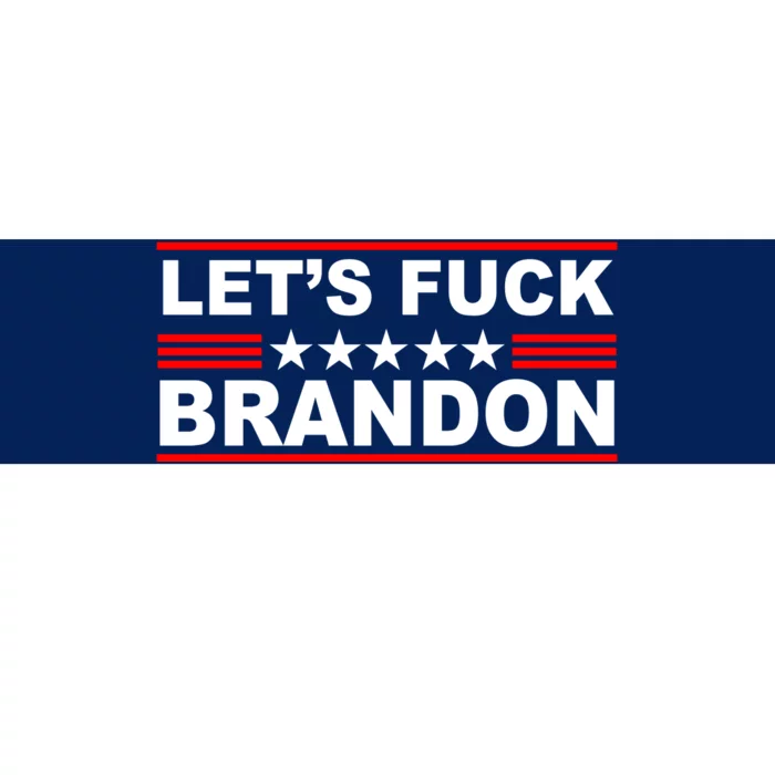 Let's F Brandon LGB FJB Funny Bumper Sticker