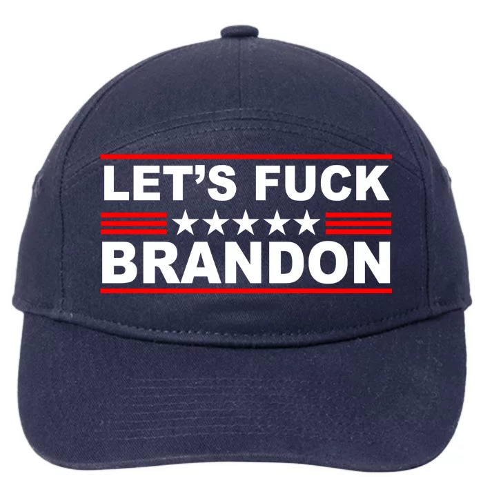 Let's F Brandon LGB FJB Funny 7-Panel Snapback Hat