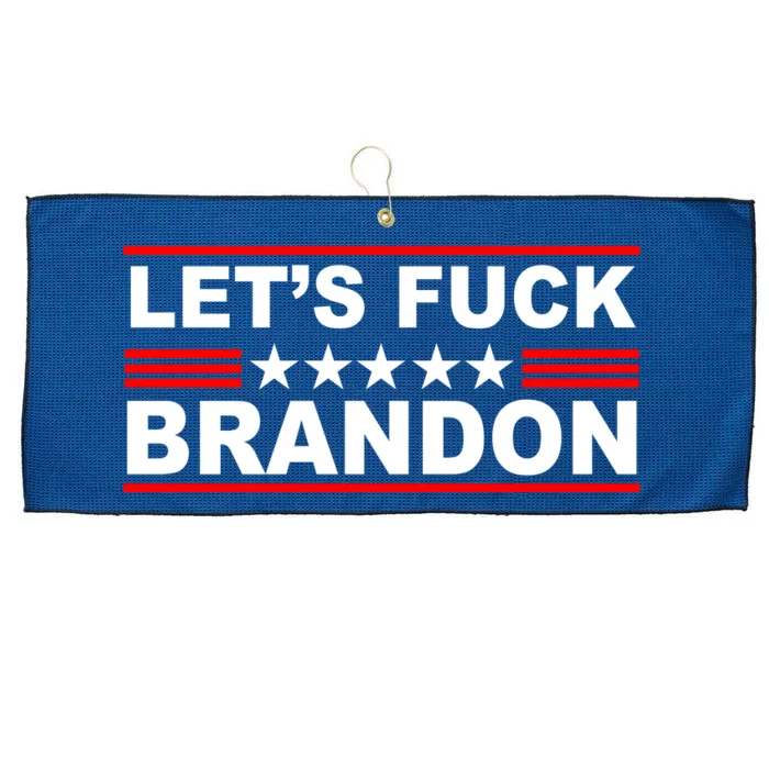 Let's F Brandon LGB FJB Funny Large Microfiber Waffle Golf Towel