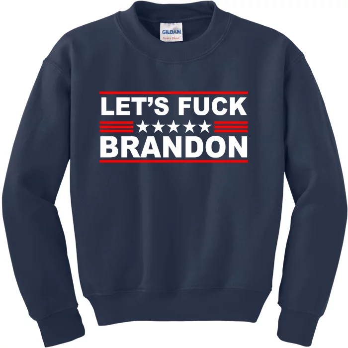 Let's F Brandon LGB FJB Funny Kids Sweatshirt