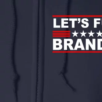 Let's F Brandon LGB FJB Funny Full Zip Hoodie