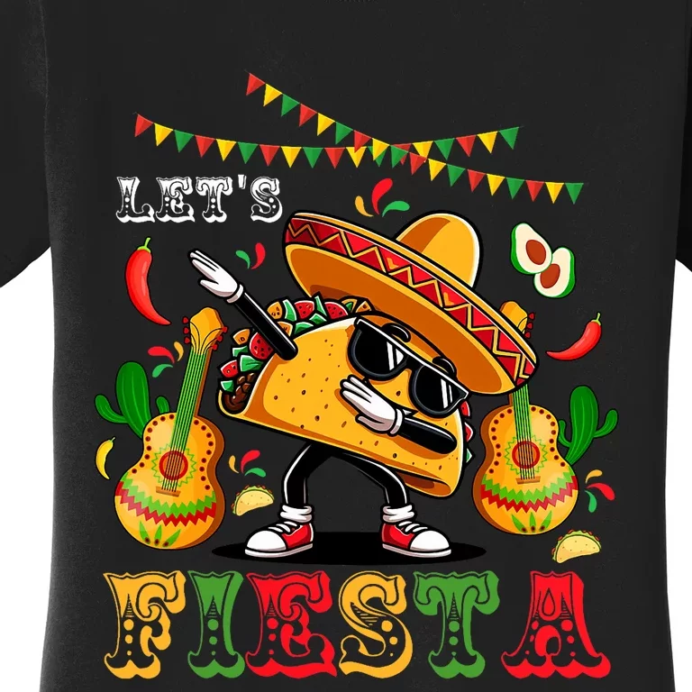 LetS Fiesta Cinco De Mayo Dabbing Taco Women's T-Shirt