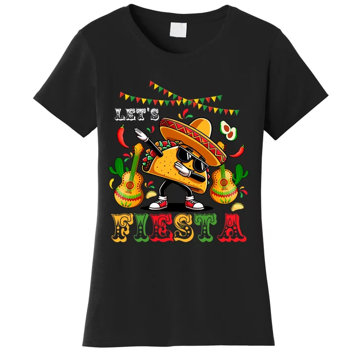 LetS Fiesta Cinco De Mayo Dabbing Taco Women's T-Shirt