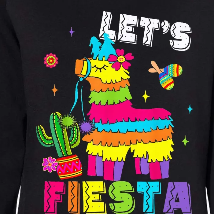 Lets Fiesta Cinco De Mayo Mexican Party Mexico Donkey Pinata Womens California Wash Sweatshirt