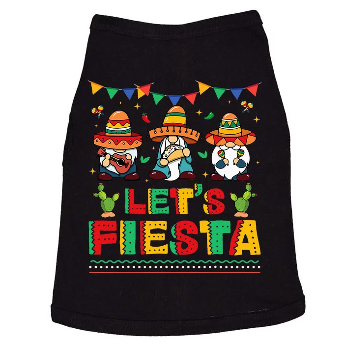 Lets Fiesta Cinco De Mayo Mexican Trio Gnomes Doggie Tank