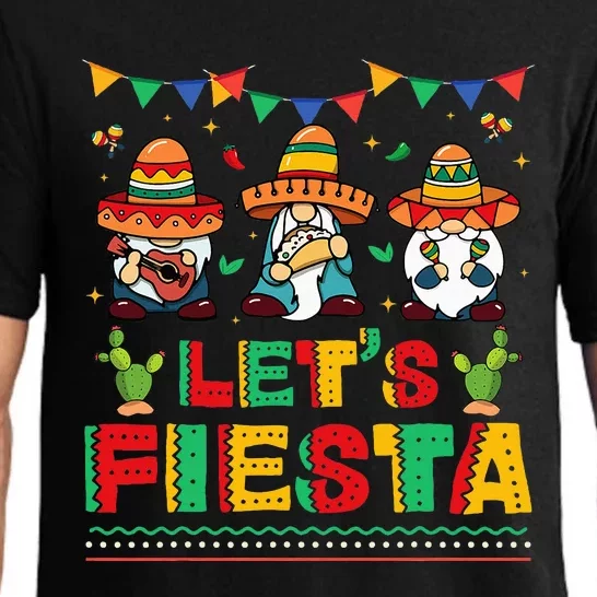 Lets Fiesta Cinco De Mayo Mexican Trio Gnomes Pajama Set