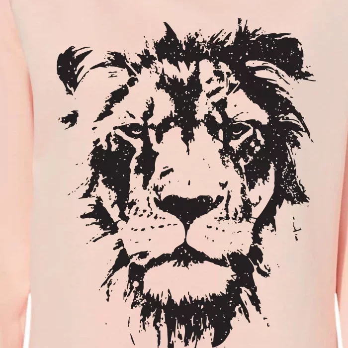 Lion Face Cool Zoo Animals Zoo Keeper Womens California Wash Sweatshirt