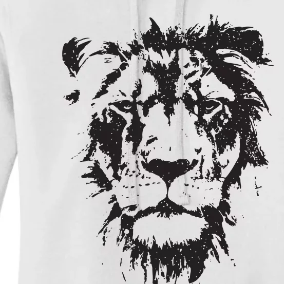 Lion Face Cool Zoo Animals Zoo Keeper Women's Pullover Hoodie