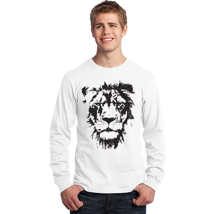 Lion Face Cool Zoo Animals Zoo Keeper Tall Long Sleeve T-Shirt