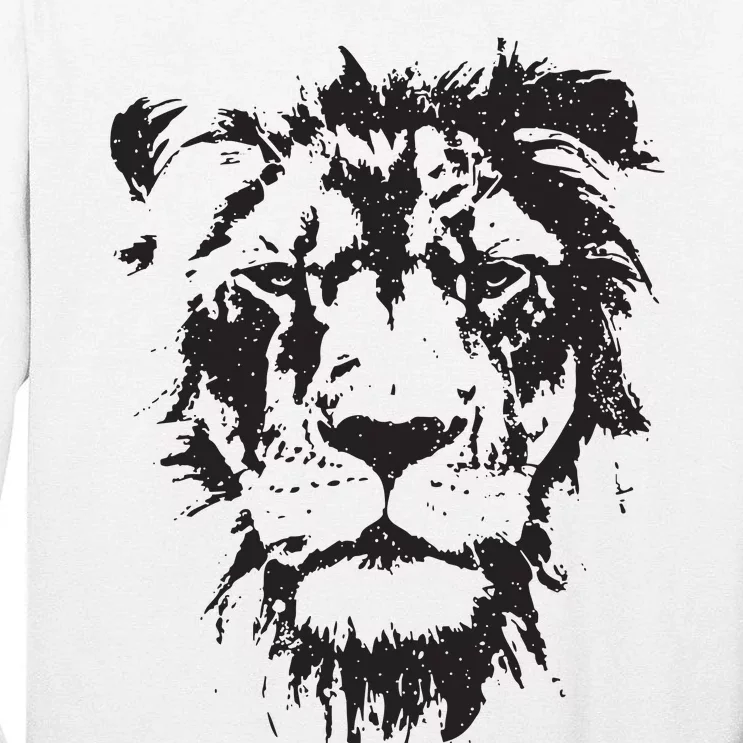 Lion Face Cool Zoo Animals Zoo Keeper Tall Long Sleeve T-Shirt