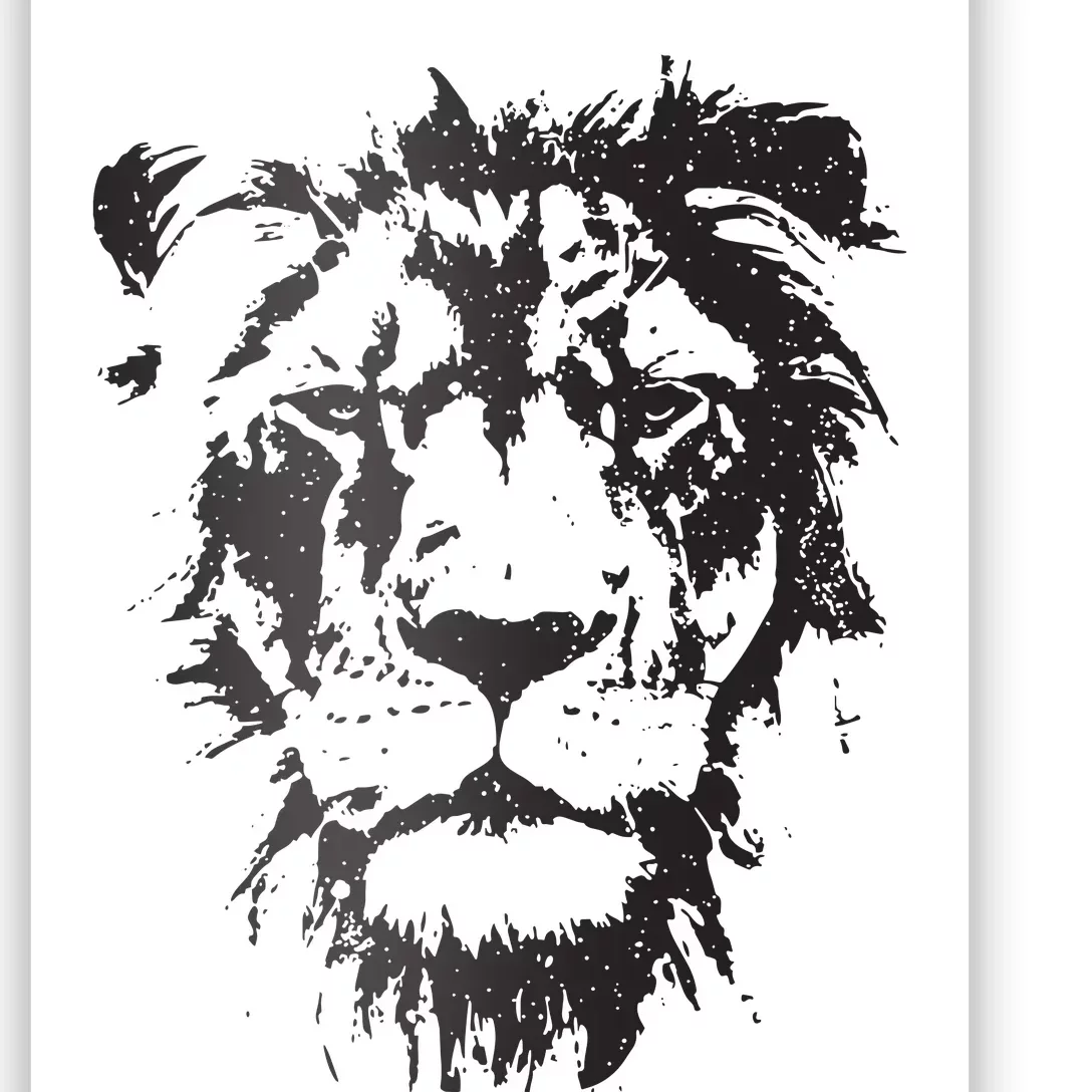 Lion Face Cool Zoo Animals Zoo Keeper Poster