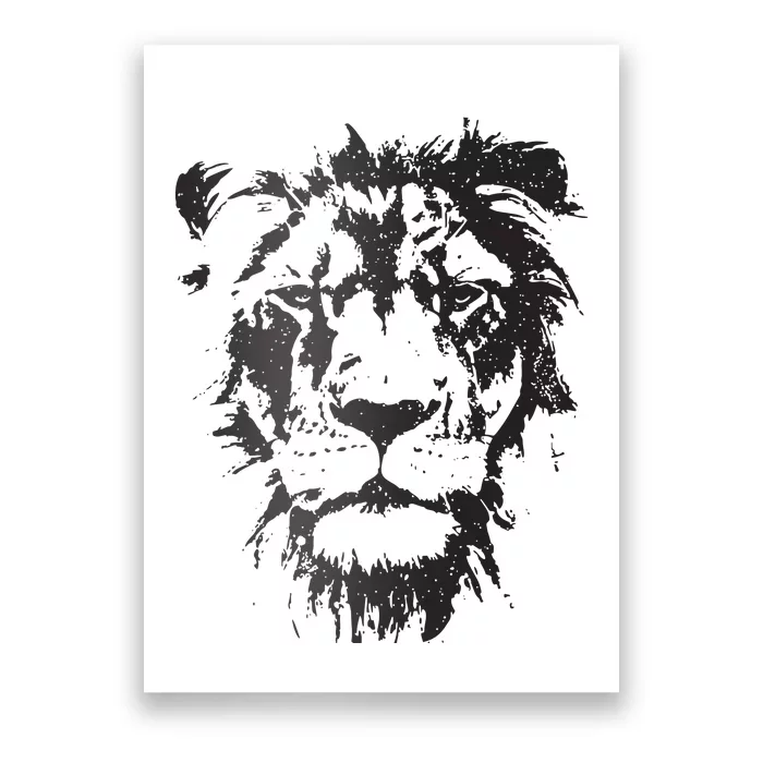 Lion Face Cool Zoo Animals Zoo Keeper Poster