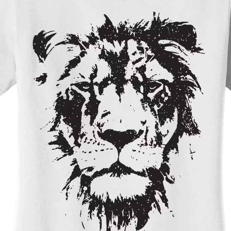 Lion Face Cool Zoo Animals Zoo Keeper Women's T-Shirt