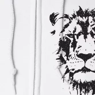 Lion Face Cool Zoo Animals Zoo Keeper Full Zip Hoodie