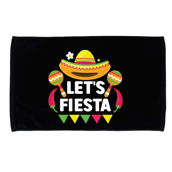 LetS Fiesta Cinco De Mayo Celebration Microfiber Hand Towel