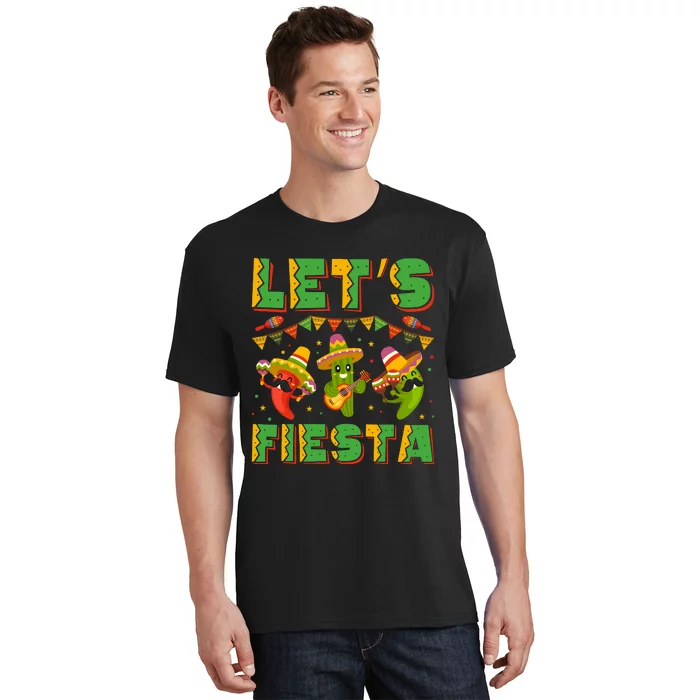 LetS Fiesta Cinco De Mayo Celebration Graphic T-Shirt