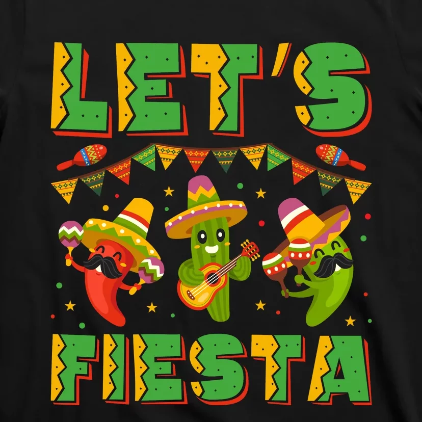 LetS Fiesta Cinco De Mayo Celebration Graphic T-Shirt