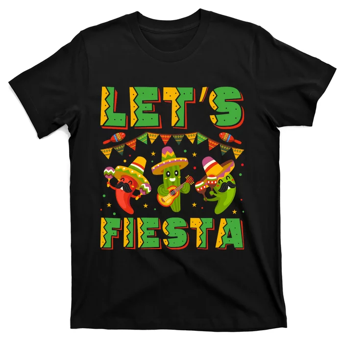 LetS Fiesta Cinco De Mayo Celebration Graphic T-Shirt