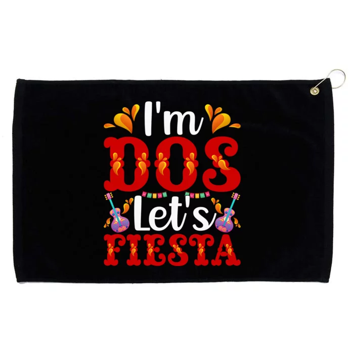 LetS Fiesta Celebrate Cinco De Mayo Grommeted Golf Towel