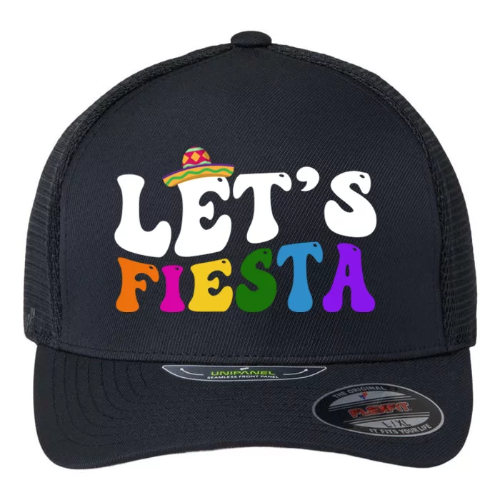 Lets Fiesta Cinco De Mayo Flexfit Unipanel Trucker Cap