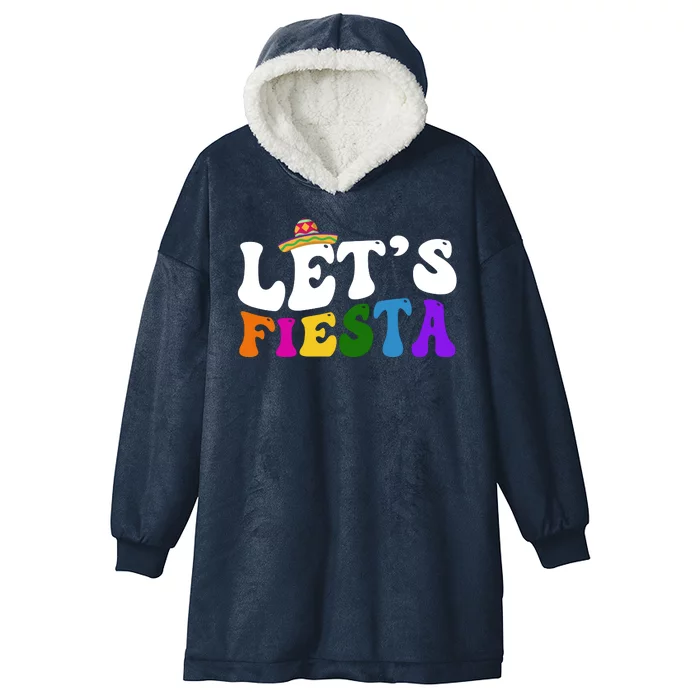 Lets Fiesta Cinco De Mayo Hooded Wearable Blanket