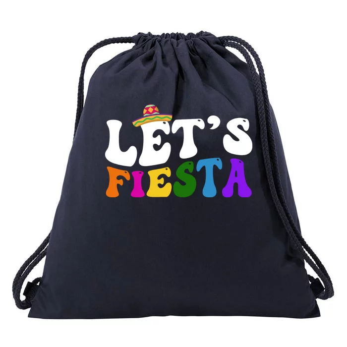 Lets Fiesta Cinco De Mayo Drawstring Bag