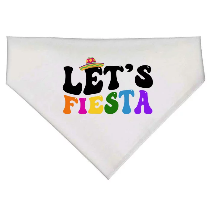 Lets Fiesta Cinco De Mayo USA-Made Doggie Bandana