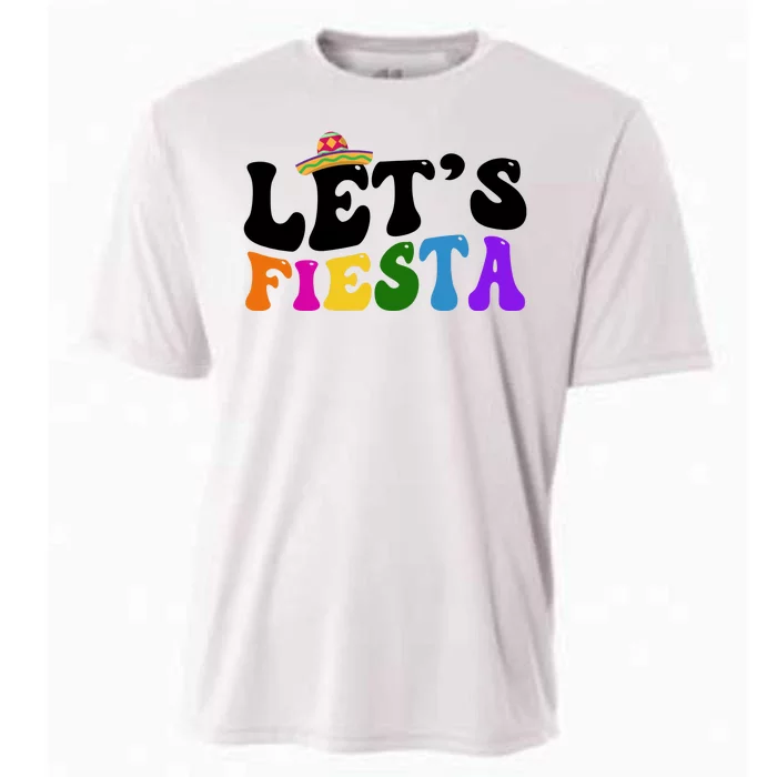 Lets Fiesta Cinco De Mayo Cooling Performance Crew T-Shirt